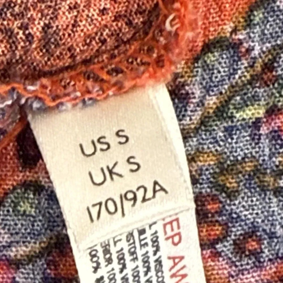 Free People Intimately Count Me In Trapeze Hot Red Tank Size Small Boho - Picture 5 of 5